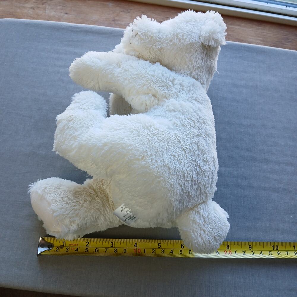 Sleepy Polar Bear Plush Stuffed Animal Evergreen Enterprises cuddle teddy soft - Picture 11 of 12
